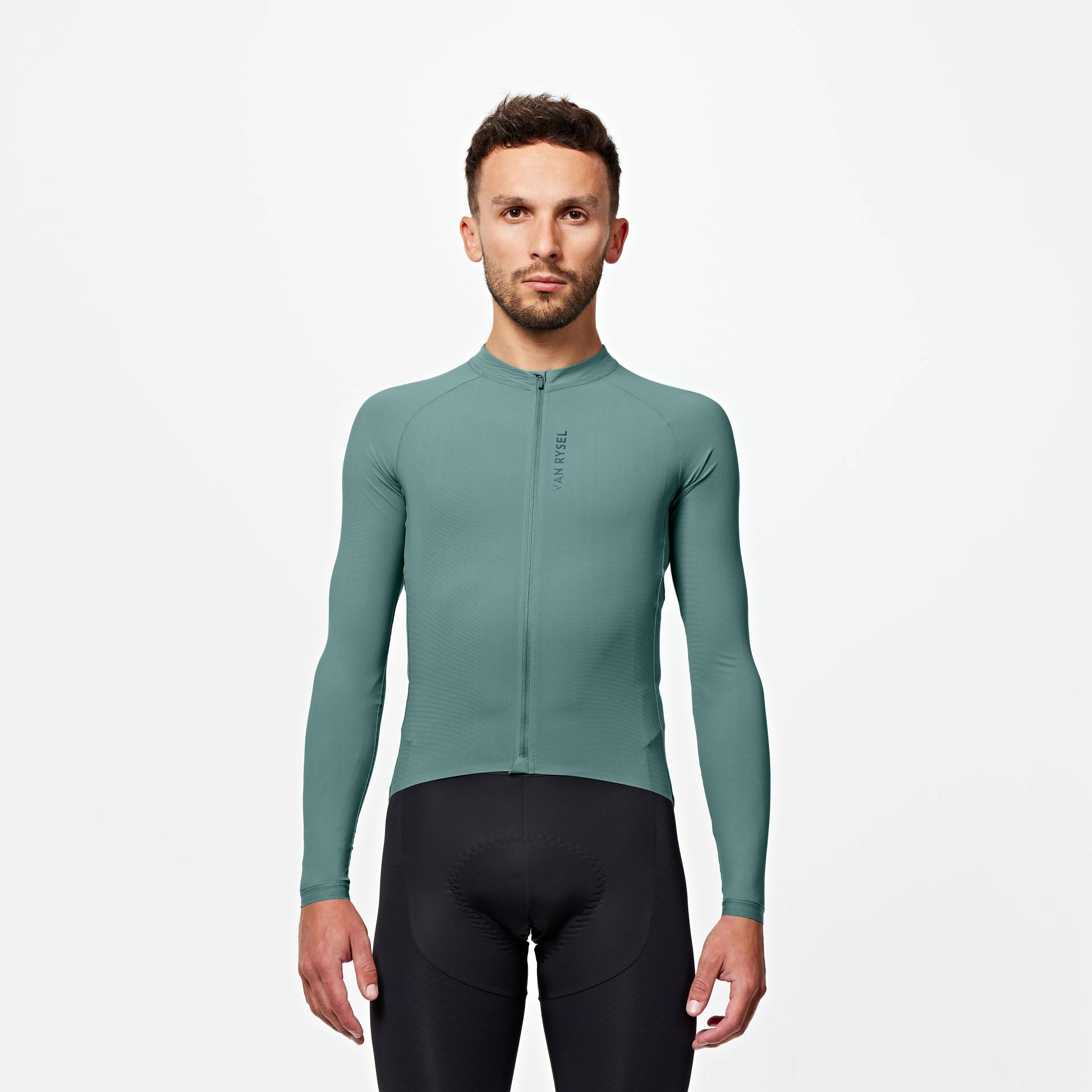 Herren langarm UV Schutz Sommer Rennrad Radtrikot - Racer Ultralight grün von VAN RYSEL