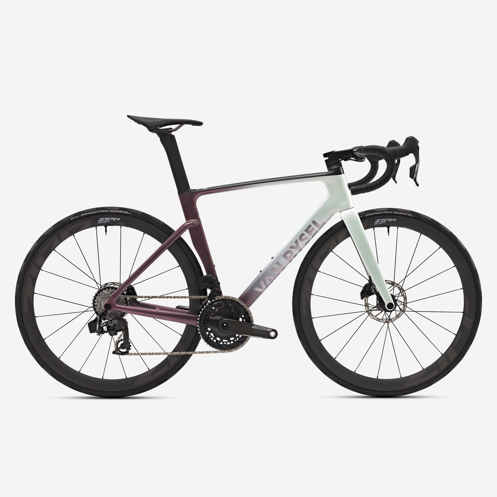 Race Rennrad RCR-R Pro SRAM Force AXS E1 Powermeter Weiß / Pink von VAN RYSEL