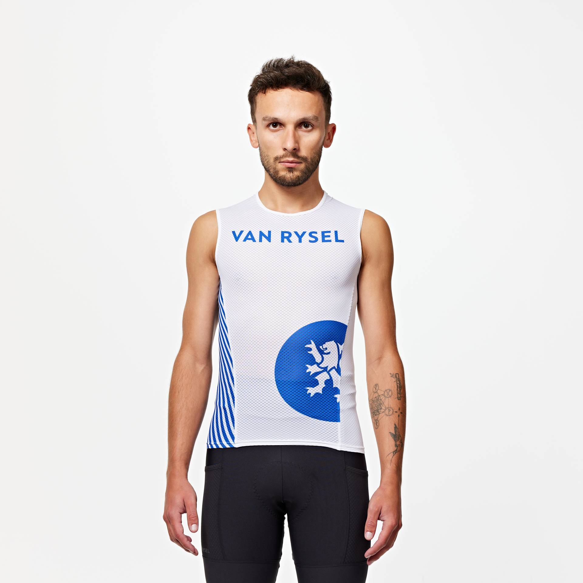 Sommer Radsport Unterwäsche - weiss/blau von VAN RYSEL