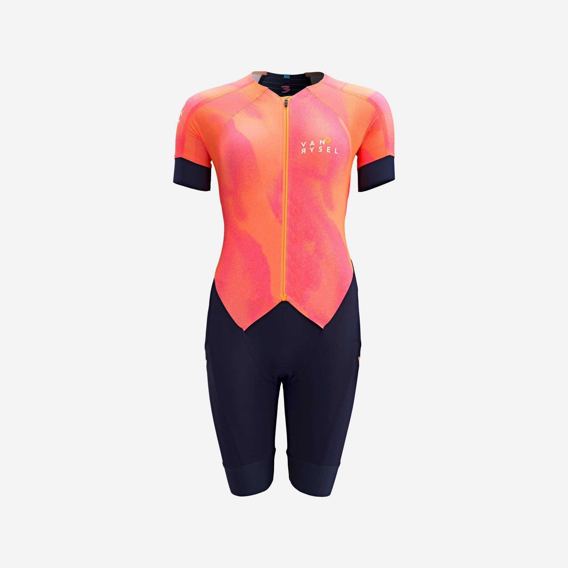 Triathlonanzug Damen – LD marineblau/orange von VAN RYSEL