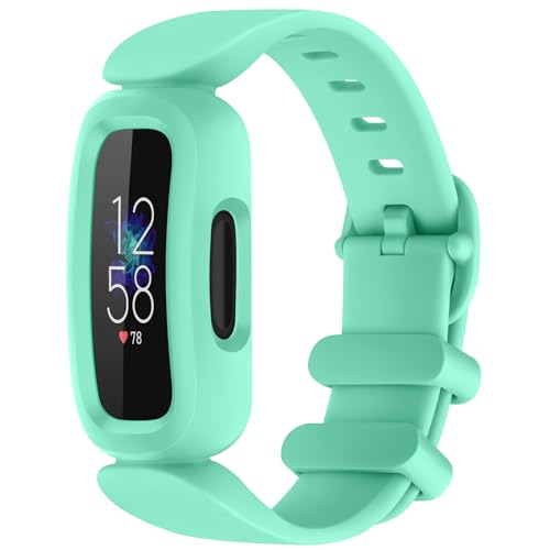Vancle für Fitbit Inspire 2 Armband/Fitbit Ace 3 Armband/Fitbit Luxe Armband, Wasserdicht Silikon Armbänder Verstellbares Ersatzarmband für Fitbit Ace 3 Kids Uhrenarmband, Blauer See von Vancle