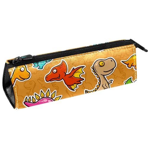 VAPOKF Federmäppchen mit Dinosaurier-Motiv, Schreibwaren-Tasche, Kosmetiktasche, kompakte Reißverschlusstasche, multi, 5.5 ×6 ×20CM/2.2x2.4x7.9 in, Taschen-Organizer von VAPOKF