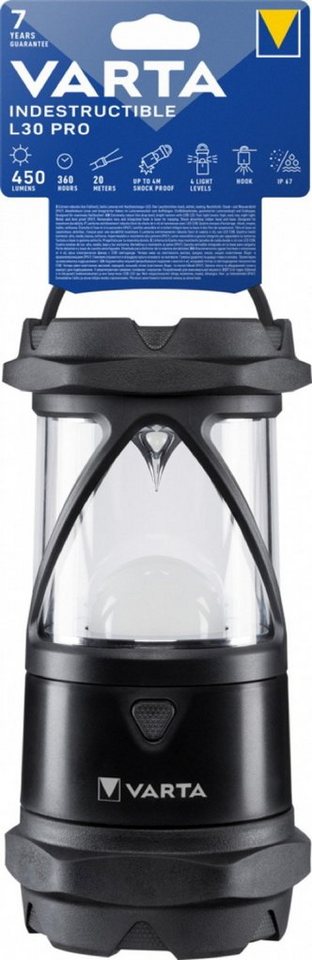 VARTA LED Taschenlampe Varta Laterne LED Indestructible L30 Pro Lantern 18761 von VARTA