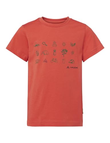 VAUDE Unisex Kinder Kids Lezza T-Shirt, Hotchili, 110-116 EU von VAUDE