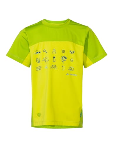 VAUDE Unisex Kinder Kids Solaro Ii T-Shirt, Bright Green, 122-128 EU von VAUDE