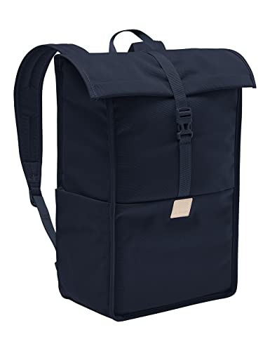 VAUDE City-Rucksack Coreway 20l in Blau, wasserabweisender Rucksack Damen & Herren, leichter Daypack für Städtetrips mit Laptop-Fach, Rolltop-Rucksack ideal für den urbanen Alltag von VAUDE
