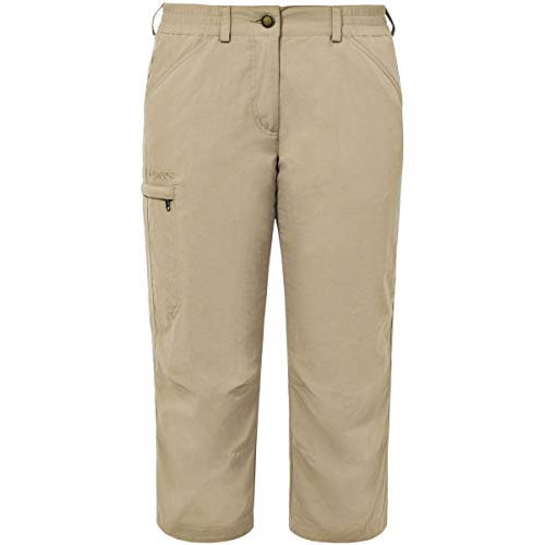 VAUDE Damen Hose Farley Capri Pants IV, Muddy, 38, 03874 von VAUDE