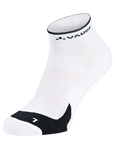 VAUDE Herren Strümpfe Bike Socks Short, white, 42-44, 401340010420 (Packung mit 2) von VAUDE
