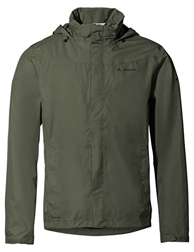 VAUDE Men's Escape Bike Light Jacket |Wasserdichte 2-Lagen Regenjacke - Winddicht, Atmungsaktiv & Leicht | Netzfutter | Kapuze im Kragen | Reflektierende Elemente | Eco Finish von VAUDE