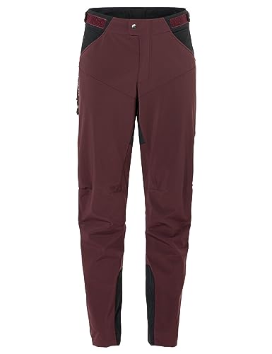 VAUDE Men's Qimsa Softshell Pants II |Ganzjahres-Biker Softshellhose - Winddicht & Atmungsaktiv | Umweltfreundlich hergestellt | Wasserdichte Besätze | Elastischer Hosenbund | Reflexelemente von VAUDE