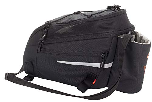 VAUDE Silkroad L Fahrradtasche Gepäckträgertasche 9+2l (Black, Einheitsgröße) von VAUDE