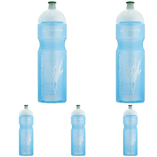 VAUDE Trinkflaschen Bike Bottle Organic, 0,75l, blue, one Size, 30376 (Packung mit 5) von VAUDE