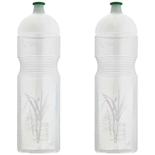 VAUDE Trinkflaschen Bike Bottle Organic, 0,75l, transparent, one Size, 30376, Polyester, Getränke (Packung mit 2) von VAUDE