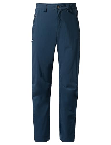 VAUDE Wanderhose Herren Farley Stretch Pants III, dunkel-blau - Größe 56, wasserabweisende Outdoorhose Stretch, atmungsaktive Trekkinghose mit Hosenbund, komfortabel & schnelltrocknend von VAUDE