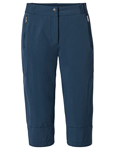 VAUDE Damen Women's Farley Stretch Capri Iii Hose, Dark Sea, 34 EU von VAUDE