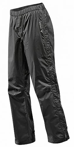 VAUDE Damen Women's Fluid Full-zip Pants S/S Regenhose, Schwarz, 48 EU von VAUDE