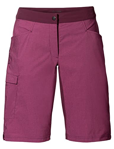 VAUDE Women's Tremalzo Shorts II - Bike Shorts für Damen - inklusive Innenhose mit Sitzpolster - atmungsaktiv und sehr elastisch, 36 von VAUDE
