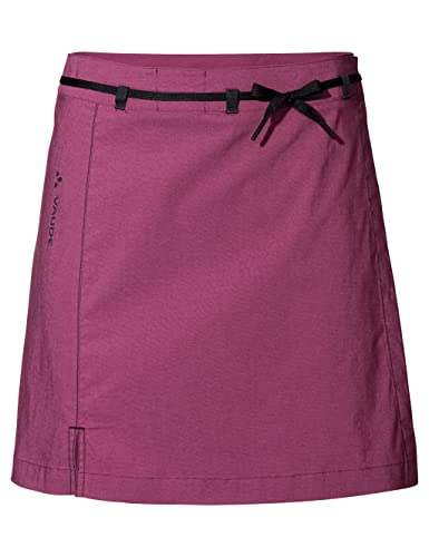 VAUDE Womens Tremalzo Skirt III - Rock für den Radsport für Damen - inkl. Innenhose - atmungsaktiver Fahrradrock, Cassis, 40 von VAUDE