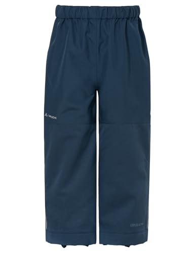 VAUDE Unisex Kinder Kids Caprea Rain Pants Hose, Dark Sea, 134-140 EU von VAUDE