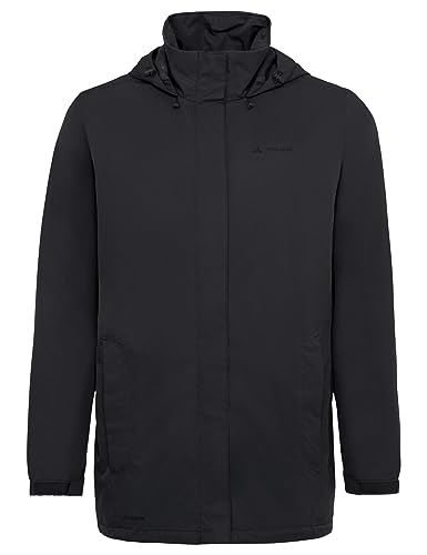 VAUDE Men's Escape Parka - Regenjacke Herren, Wasserdichter Regen-Parka aus recyceltem Polyester, 2-Wege-Reißverschluss, Verstellbare Kapuze, PFC-frei, Nachhaltig von VAUDE