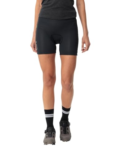 VAUDE Fahrradhose Damen T-Pad Innenhose – gepolsterte Rad-Innenhose für Damen mit T-Pad für ein komfortables Fahrgefühl, schnelltrocknend & atmungsaktiv – in Schwarz, Größe 44 von VAUDE