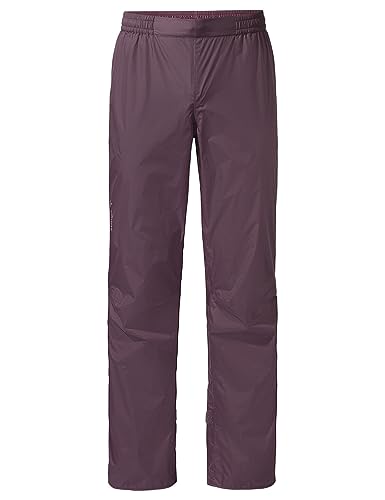 VAUDE Regenhose Damen Drop Pants II, wasserdichte Outdoorhose für Fahrrad, leichte Überhose, atmungsaktive Fahrradhose schwarz, schnell überziehbar von VAUDE