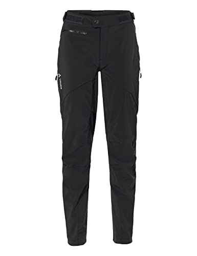 VAUDE Women's Qimsa Softshell Pants II | Ganzjahres-Biker Softshellhose - Winddicht & Funktionell | Atmungsaktiv & isolierend | Wasserdichte Besätze | Elastischer Hosenbund | Reflexelemente von VAUDE