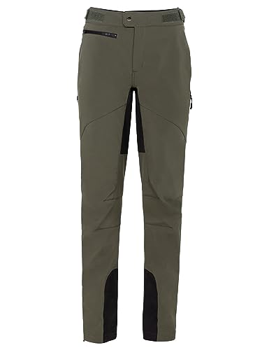 VAUDE Women's Qimsa Softshell Pants II | Ganzjahres-Biker Softshellhose - Winddicht & Funktionell | Atmungsaktiv & isolierend | Wasserdichte Besätze | Elastischer Hosenbund | Reflexelemente von VAUDE