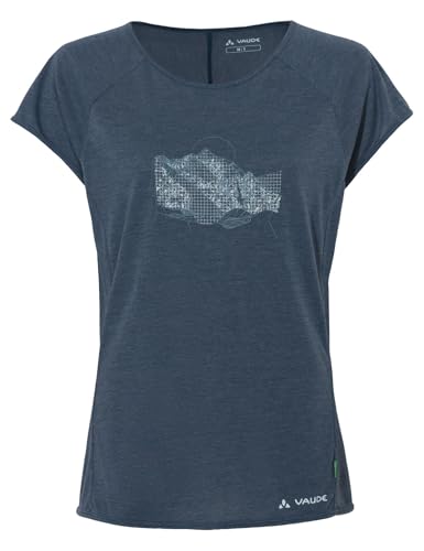 VAUDE Damen Women's Tekoa Ii T-Shirt, Dark Sea/Dark Sea, 40 EU von VAUDE