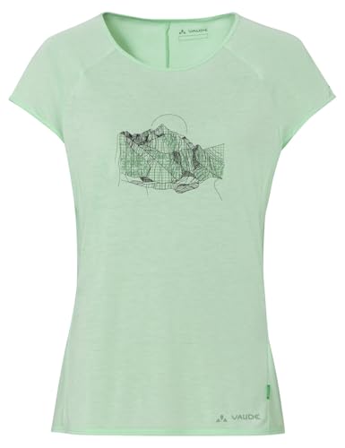 VAUDE Damen Women's Tekoa Ii T-Shirt, Jade/Dusty Fern, 44 EU von VAUDE