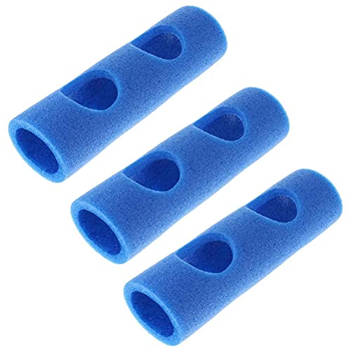 VBESTLIFE 3 Stück EPE-Schwimmnudel-Verbindungsstück – Pool-Nudel-Schaumstoff-Stick-Verbindungsstück mit 2 Querlöchern für Schwimm- und Heimwerkerprojekte (blau) von VBESTLIFE