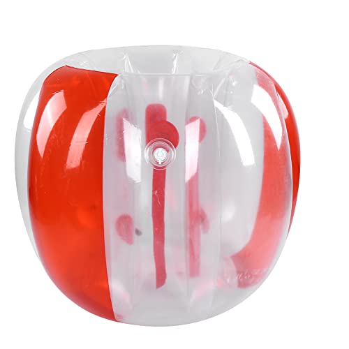VBESTLIFE Aufblasbarer Sumo Ball, 120cm Im Freien Bubble Balls Active Play Fußball Spielzeug für Erwachsene Jugendliche Aktivitäten (Transparentes Rot) von VBESTLIFE