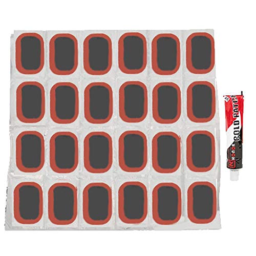 Vbest life Rubber Inner Tube Reifen Patch Bike Repair Kit mit großen Gummi Patches für Inner Tube(24PCS) von VBESTLIFE