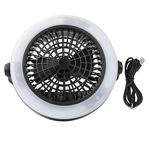 Vbestlife LED Zelt Fan Licht, Tragbare 12LED USB Ladezelt Laterne Licht Fan Lampe für Outdoor Wandern Camping von VBESTLIFE