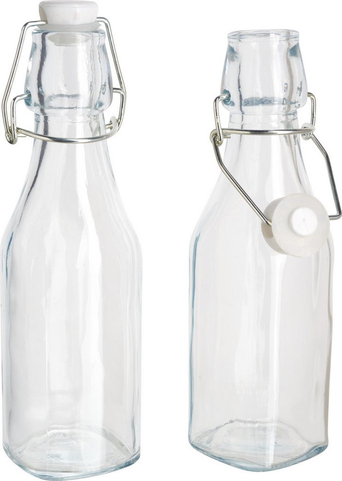 VBS Trinkflasche Glasflaschen mit Bügelverschluss, 2 Stück von VBS