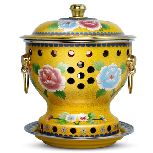 VBVARV Fondue Töpfe Single Small Hot Pot Reines Kupfer Self-Service-Alkoholherd Kupfer Hot Pot,04,18CM von VBVARV