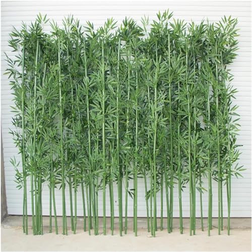 VBVARV Großer Künstlicher Bambus Pflanzenbäume Draußen Drinnen Gefälschte Bambussize Faux Tree DIY Dekor Mit Blättern,10pcs,100CM von VBVARV