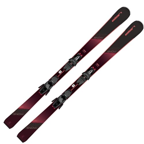 Damenski Ski Alpinski Carvingski Pistenski Parabolic Rocker - Elan Snow Black - inkl. Bindung EL9.0 Grip Walk Z2,5-9 - On Pisten Ski für Damen - für Anfängerinnen (152) von VDP