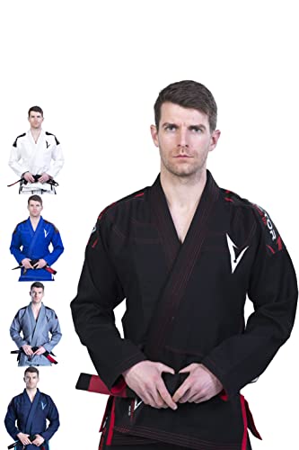 VECTOR SPORTS BJJ Gi Brazilian Jiu Jitsu Gi mit Bonus Weißer Gürtel Ripstop Hose für von VECTOR SPORTS