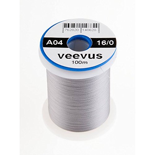 VEEVUS Unisex-Adult A04 Fly-Tying Thread, Gray, 16/0 von VEEVUS