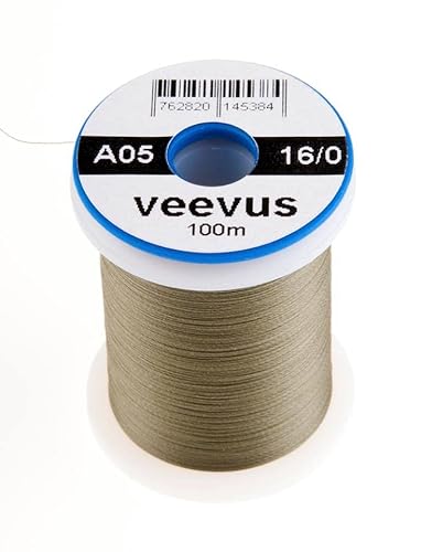 VEEVUS Unisex-Adult A05 Fly-Tying Thread, Olive DUN, 16/0 von VEEVUS