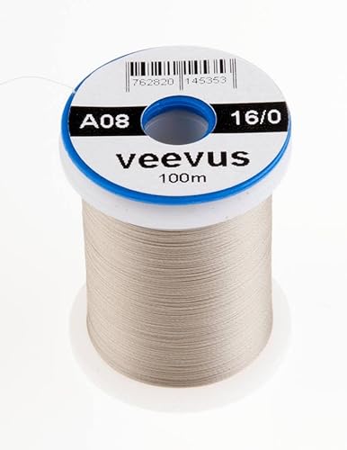 VEEVUS Unisex-Adult A08 Fly-Tying Thread, DUN, 16/0 von VEEVUS