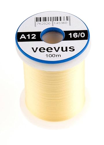 VEEVUS Unisex-Adult A12 Fly-Tying Thread, Light Cahill, 16/0 von VEEVUS