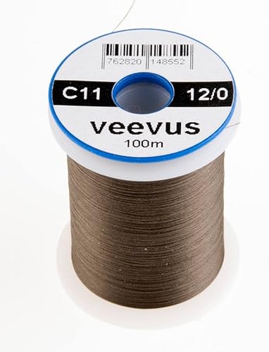 VEEVUS Unisex-Adult C11 Fly-Tying Thread, Dark Olive, 12/0 von VEEVUS