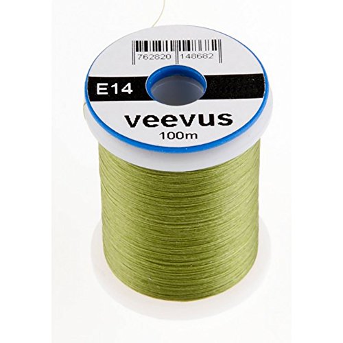 VEEVUS Unisex-Adult C19 Fly-Tying Thread, Light Olive, 12/0 von VEEVUS