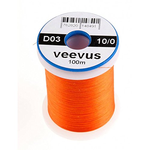 VEEVUS Unisex-Adult D03 Threads-10/0, orange, 10/0 von VEEVUS