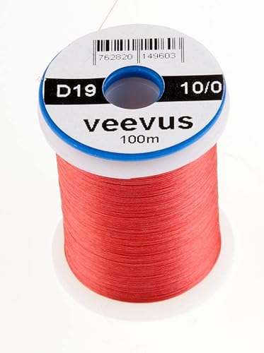 VEEVUS Unisex-Adult D19 Threads-10/0, Pale RED, 10/0 von VEEVUS