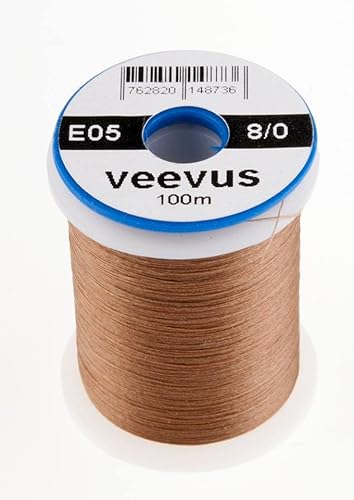 VEEVUS Unisex-Adult E05 Threads-8/0, Brown, 8/0 von VEEVUS