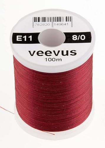 VEEVUS Unisex-Adult E11 Threads-8/0, Claret, 8/0 von VEEVUS