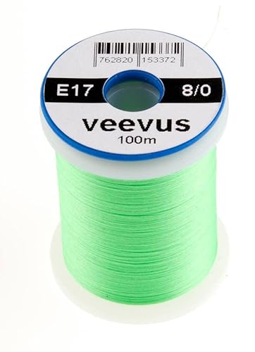 VEEVUS Unisex-Adult E17 Threads-8/0, Fluorescent Green, 8/0 von VEEVUS